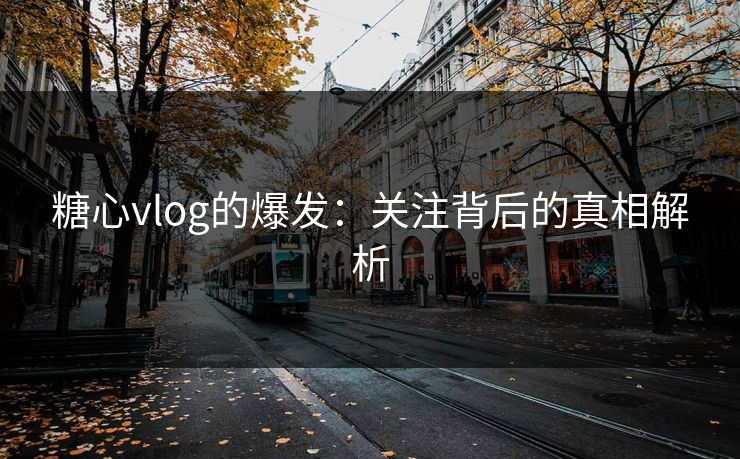 糖心vlog的爆发：关注背后的真相解析