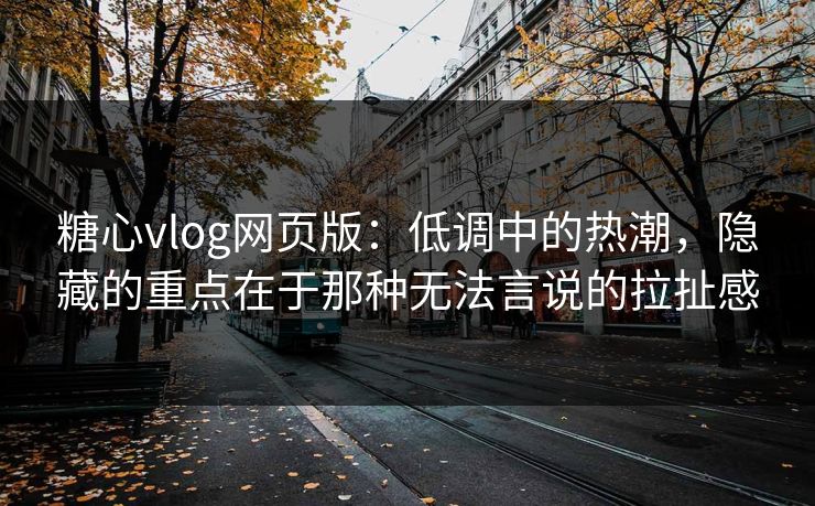 糖心vlog网页版：低调中的热潮，隐藏的重点在于那种无法言说的拉扯感